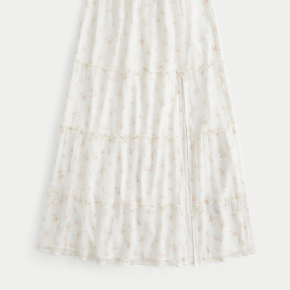 Hollister Cream Floral Maxi Skirt - Picture 2 of 6